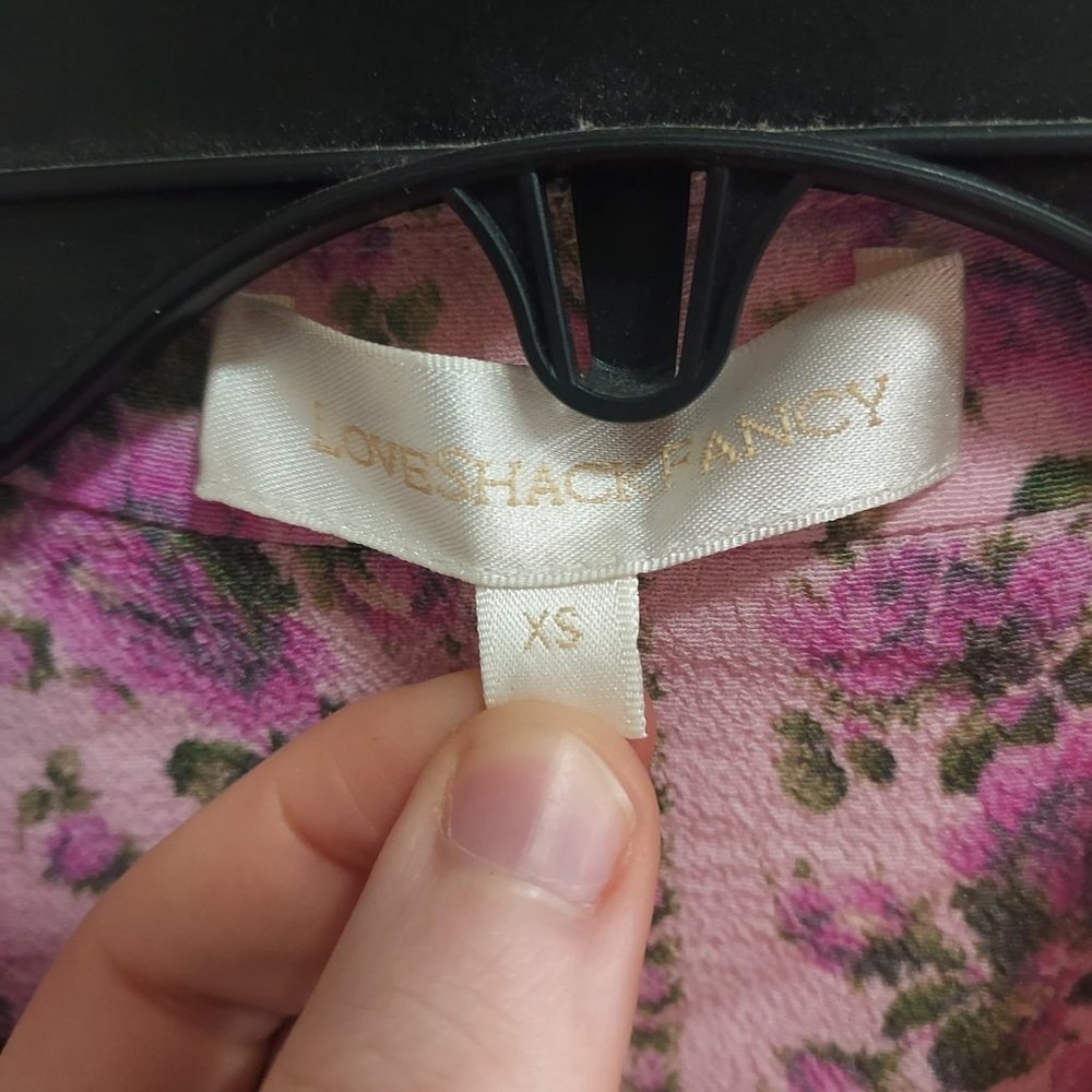 LoveShackFancy Pink Floral Mini Dress - Picture 3 of 13